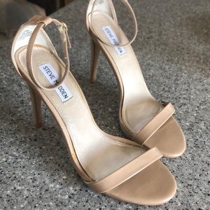 Nude strappy Steve Madden heels